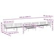 Pemberly Row Solid Acacia Wood Modular Pallet Sofa Set in Natural Wood