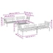 Pemberly Row Solid Acacia Wood Large Modular Pallet Sofa Set in Natural Wood