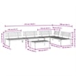 Pemberly Row Solid Acacia Wood Large Modular Pallet Sofa Set in Natural