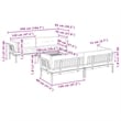 Pemberly Row 5 Piece Solid Acacia Wood Patio Pallet Sofa Set with Cushions
