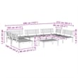 Pemberly Row Solid Acacia Wood Large Modular Pallet Sofa Set in Natural Wood