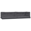 Pemberly Row Pallet Sofa Set Solid Wood Solid Acacia Wood Large Modular