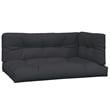 Pemberly Row Solid Acacia Wood 4 Piece Patio Pallet Sofa Set With Cushions