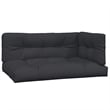 Pemberly Row 4 Piece Solid Acacia Wood Patio Pallet Sofa Set in Black