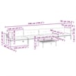Pemberly Row Contemporary Pallet Sofa Set in Gray & Natural Wood