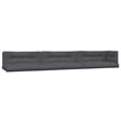 Pemberly Row Solid Acacia Wood Large With Cushions Pallet Sofa Set in Anthracite