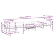 Pemberly Row Solid Acacia Wood Large Modular Pallet Sofa Set in Natural Wood