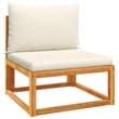 Pemberly Row 4 Piece Garden Sofa Set With Cushions Solid Acacia Wood & Rope