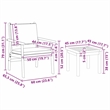 Pemberly Row 6 Piece Solid Acacia Wood Garden Sofa Set in Brown