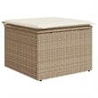 Pemberly Row 4 Piece Poly Rattan Garden Sofa Set With Cushions in Beige