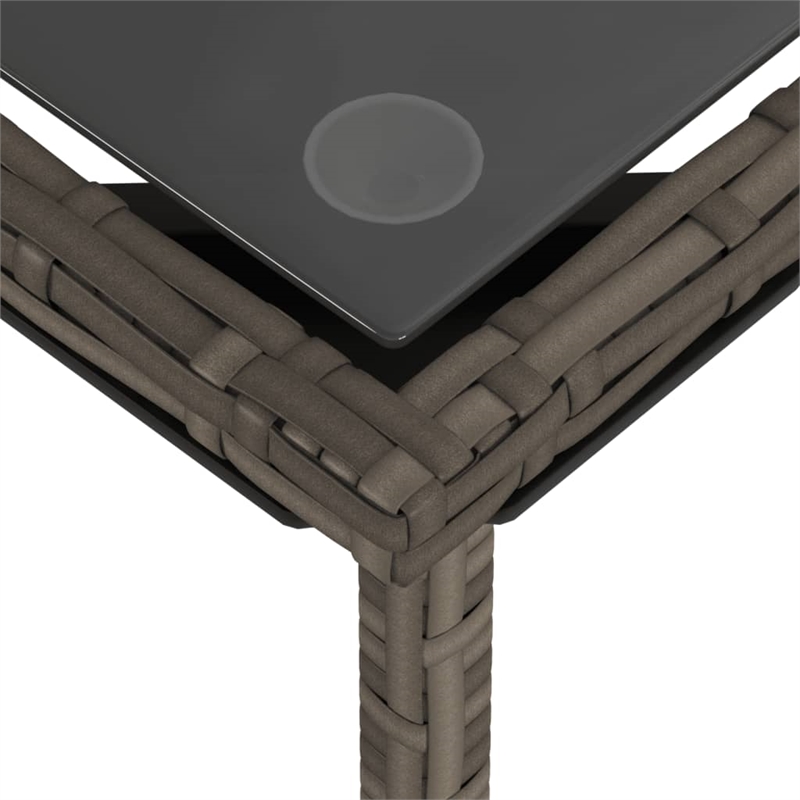 Pemberly Row Synthetic Poly Rattan Garden Sofa Set in Powder-coated Gray