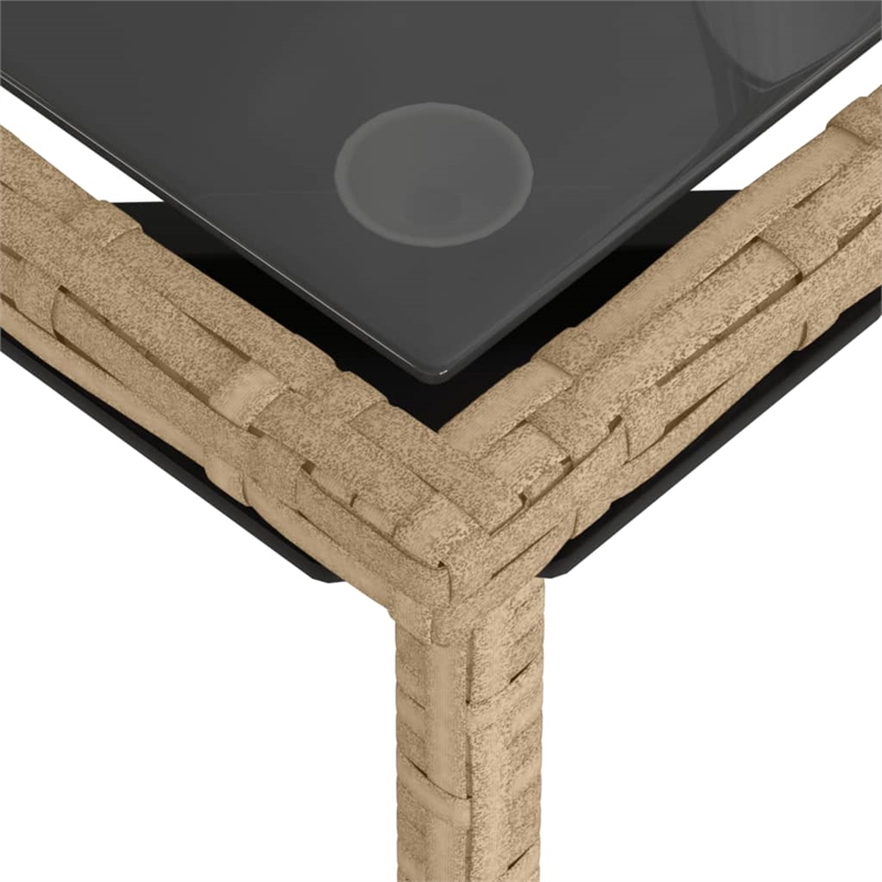 Pemberly Row Synthetic Poly Rattan Garden Sofa Set in Powder-coated Beige