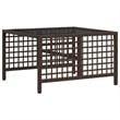 Pemberly Row 3-Piece PE Rattan Garden Sofa Set Adjustable Armrests in Brown