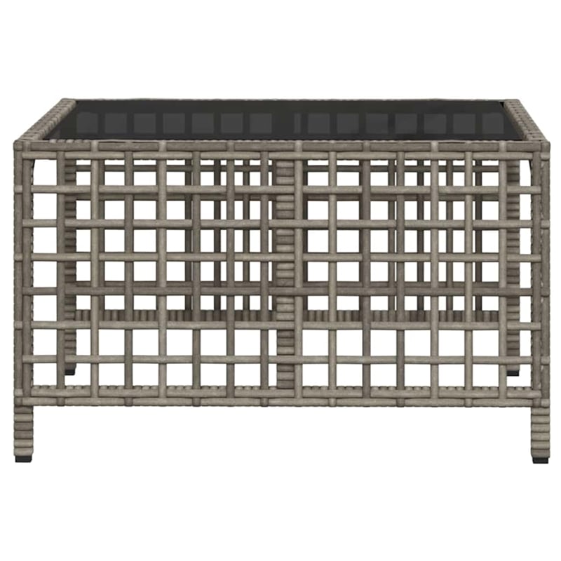 Pemberly Row 3-Piece Poly Rattan Corner Patio Sofa Set With Cushions in Gray