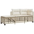 Pemberly Row Garden Sofa Set in Beige & Cream With White Frame