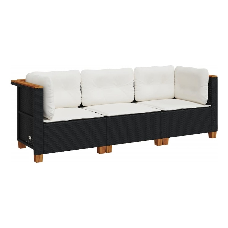 Pemberly Row 3-Piece Modular Outdoor Garden Sofa Set Rectangular Design