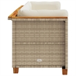 Pemberly Row Contemporary 3-Piece Garden Sofa Set in Beige And Cream