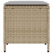 Pemberly Row Contemporary Garden Sofa Set in Beige And Light Gray