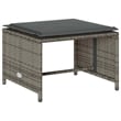 Pemberly Row Contemporary Garden Sofa Set in Gray And Dark Gray