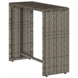 Pemberly Row Contemporary Garden Sofa Set in Gray And Dark Gray