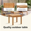 Pemberly Row 3 Pcs Solid Acacia Wood Garden Sofa Set in Anthracite
