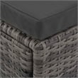Pemberly Row Large Poly Rattan And Powder-Coated Steel Sofa Set in Gray
