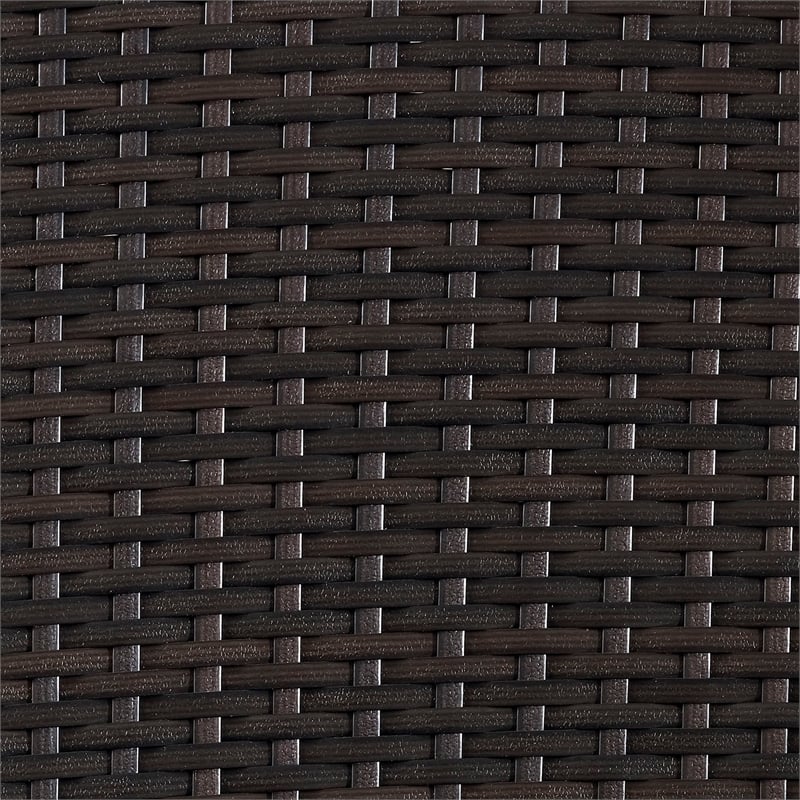 Pemberly Row 2-Piece Wicker Patio Sofa Set in Brown and Gray