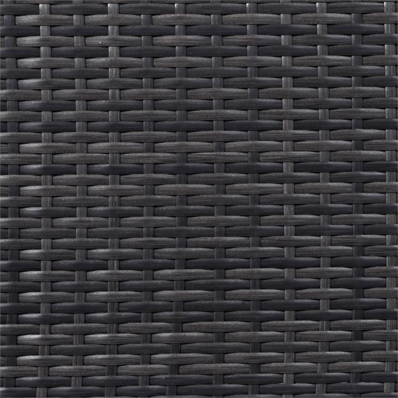 Pemberly Row 5-Piece Outdoor Wicker Chair Set with Fire Table in Mist