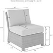 Pemberly Row 3 -Piece Wicker / Rattan Outdoor Chair Set in Gray/Brown