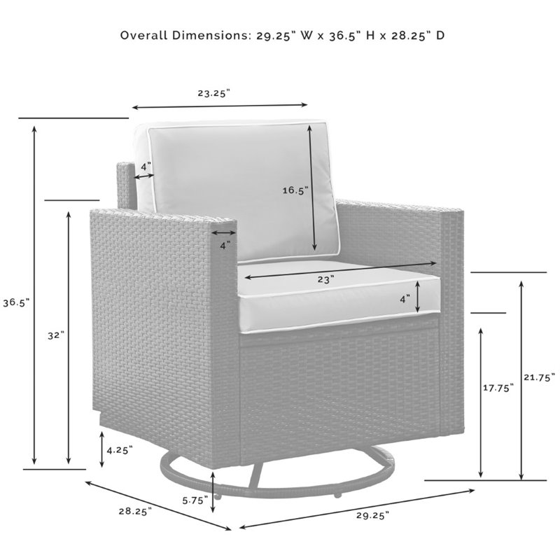 Pemberly Row 5-Piece Wicker / Rattan Conversation Set in Gray/Brown