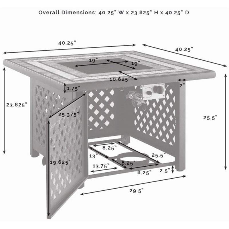 Pemberly Row 5-Piece Wicker / Rattan Conversation Set in Sand/Brown