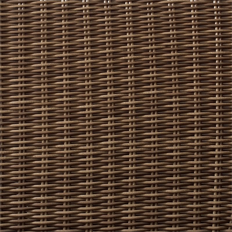 Pemberly Row 5-Piece Wicker / Rattan Sofa Set & Fire Table in Brown