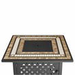 Pemberly Row 5-Piece Metal Patio Conversation Set in Gray/Black