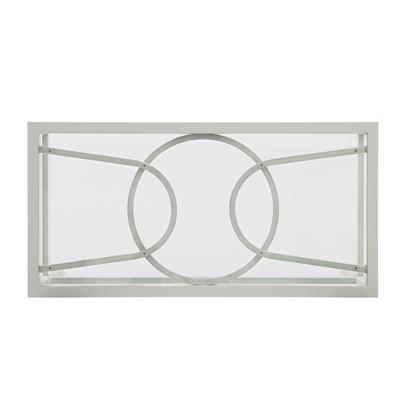 Pemberly Row Modern 2-piece Metal Outdoor Conversation Set in Gray