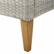 Pemberly Row 3-Piece Modern Wicker / Rattan Outdoor Chair Set in Gray