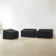 Pemberly Row 3-Piece Outdoor Sectional Furniture Cover Set in Black