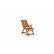 Pemberly Row Traditional 7-piece Wood Patio Table Set in Natural Oil