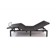 Pemberly Row Transitional Adjustable Bases Queen Metal Zero-Clear Base in Black
