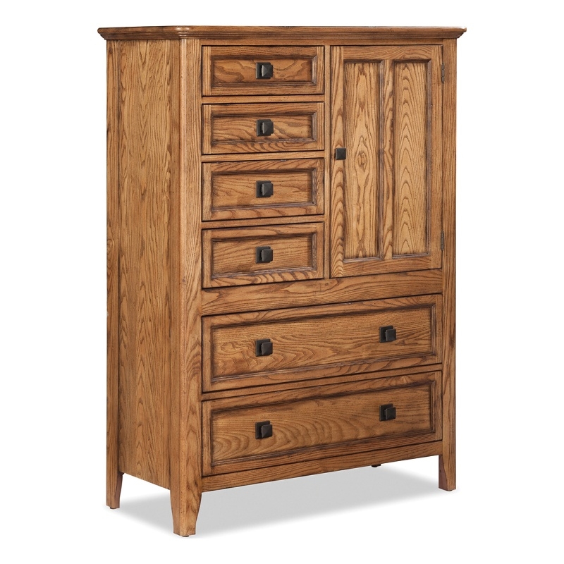 Pemberly Row Bedroom 6-Drawer Transitional Wood Chest in Brushed Ash