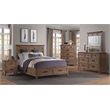 Pemberly Row Transitional Bedroom 7-Drawer Wood Dresser in Harvest Brown