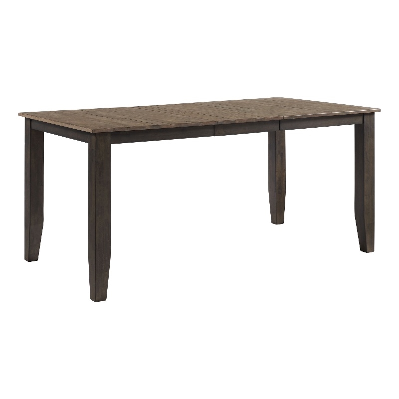 Pemberly Row Transitional Wood Counter Table in Black/Walnut