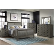 Pemberly Row Traditional Bedroom 6-Drawer Wood Chest in Pewter