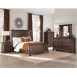 Pemberly Row Bedroom Transitional Wood Landscape Mirror in Oak
