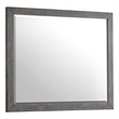 Pemberly Row Bedroom Transitional Wood Dresser Mirror in Gray