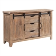 Pemberly Row Traditional Wood Dining Sideboard in Brown Finish