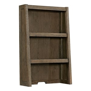 Pemberly Row Transitional Home Office 48&quot Wood Bunching Bookcase in Oak