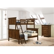Pemberly Row Youth 5-Drawer Transitional Wood Chest in Brown