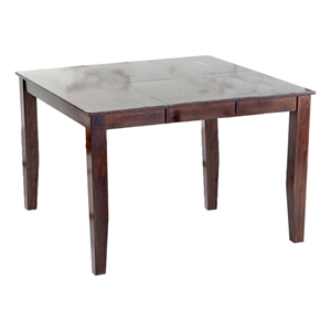 Pemberly Row 54&quot Transitional Wood Butterfly Gathering Table - Brown