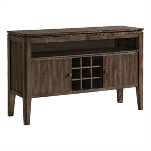 Pemberly Row 54&quot Contemporary Wood Sideboard in Brown Finish