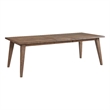 Pemberly Row Transitional Wood Dining Table with Leaf in Chestnut